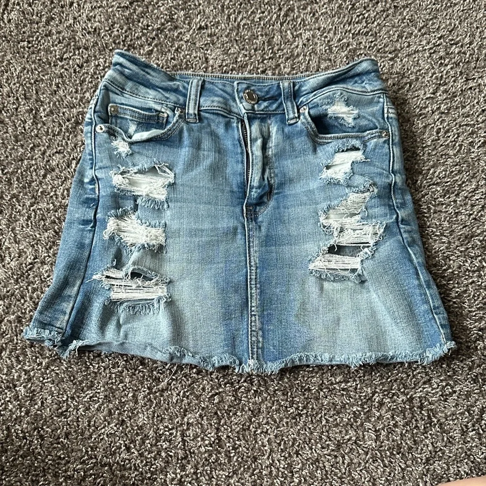 American Eagle Outfitters Next Level Stretch Denim Mini Skirt size 2